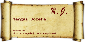 Margai Jozefa névjegykártya